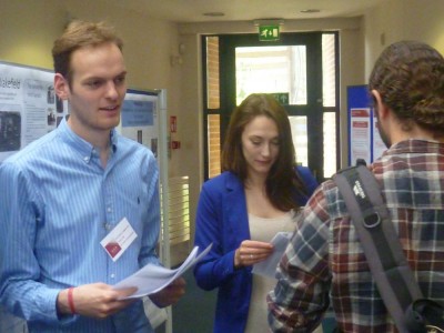 <b>Figure 3.</b> <i>Alistair Galt, University of Southampton, handing out questionnaires</i> (Image Copyright: D. Altoft).